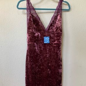 Velvet mini dress